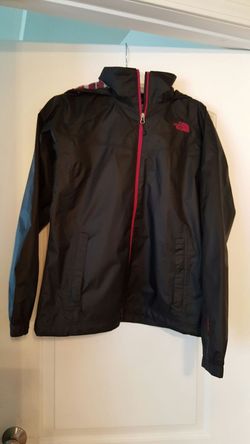 The North Face Hyvent Women's Large Rain Jacket Wind Breaker Black