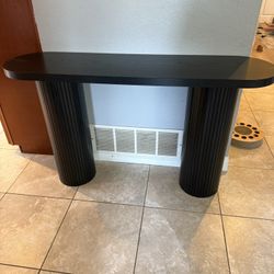 Black console table