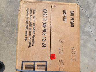 Extra Boxes Of  Military MRE'S (Meals Ready To Eat) 
