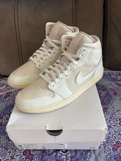Nike Air Jordan 1 Mid Legend Light Brown Sail BQ6472-201 Women Sz 12 Men Sz 10.5