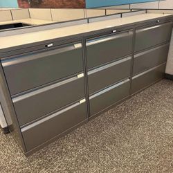 Steelcase & Knoll Lateral Filing Cabinets With Keys 