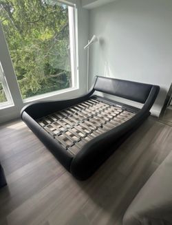 Queen Marlo Leather Bed Frame