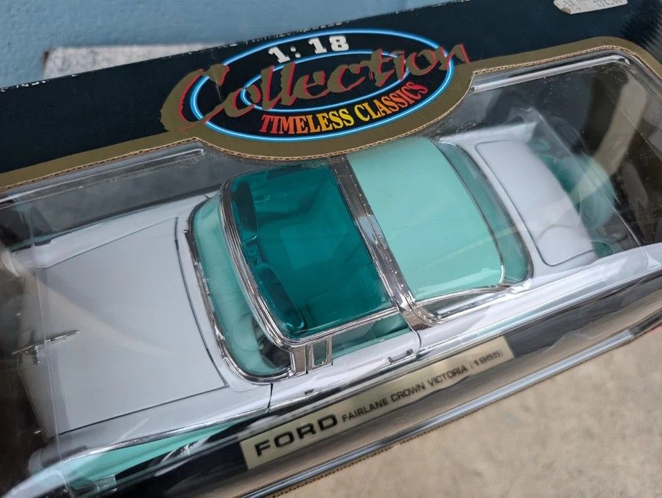 Vintage 1955 Fairlane Crown Victoria Die Cast Model Automobile Unopened Sealed In Box Located In Palm Springs CA 