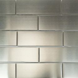 240 STAINLESS STEEL TILES (2" X 6") 2 BOXES ($70/BOX)