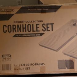 GoSports (2 boards)  4x2 ft Resort Collection All Weather Cornhole Board Game Set - Regulation Size 