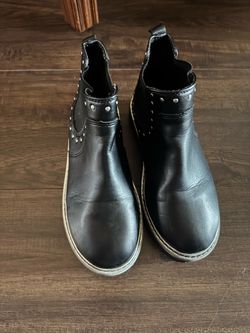 Black Studded Ankle Boots