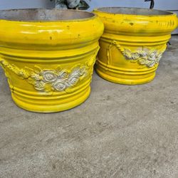 Planters H 11"1/2, W 15", Both  $35