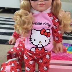 Hello Kitty Doll With Hello Kitty Accessories 