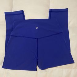 Lululemon Align Crop 21" Moroccan Blue size 8