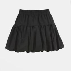 Black Size: Small Bubble Skirt With Bows On The Side