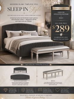 BIG SALE! BRAND NEW QUEEN SIZE BEDFRAME AND BENCH