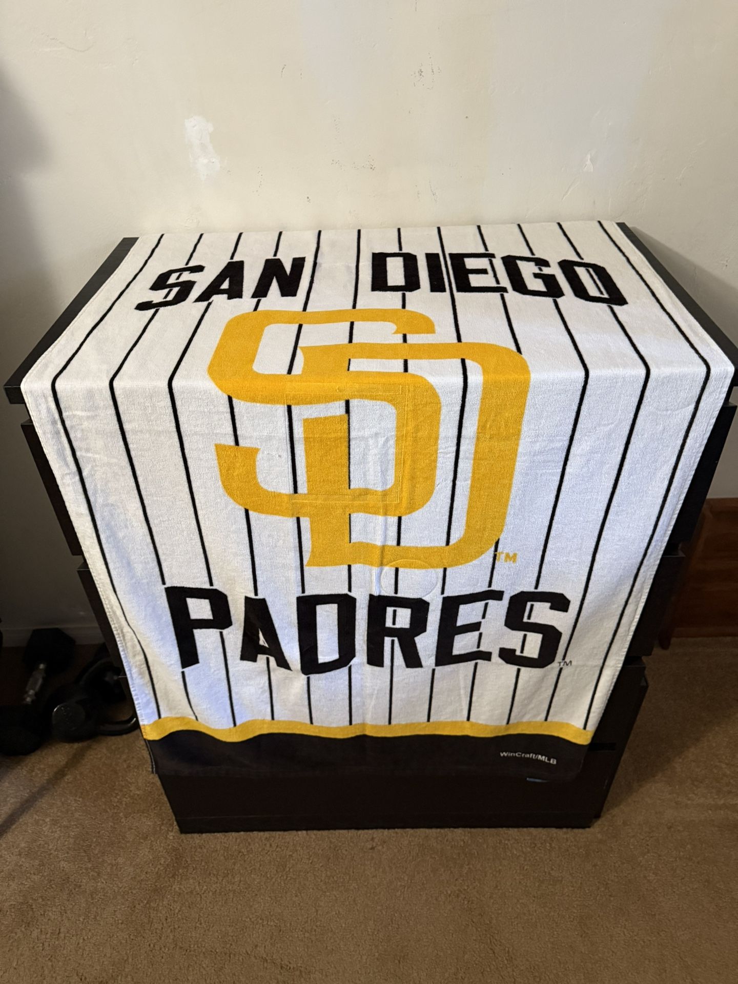 San Diego Padres Beach Towel 30x58 β Never Used β MLB Official WinCraft