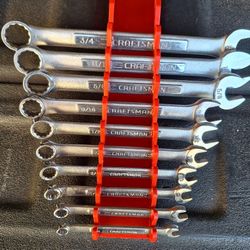 Craftsman 🇺🇸 10 Piece 12 Points SAE Combination Wrench Set 