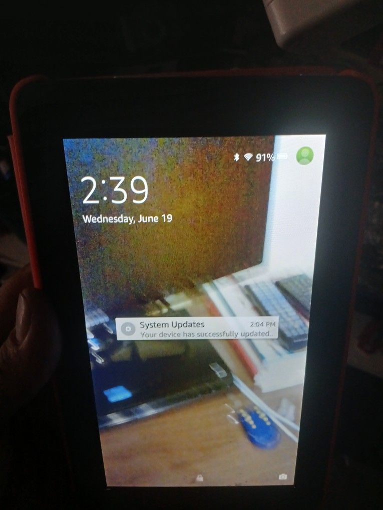 Amazon Kindle Fire Tablet With Orange Protective Case!!