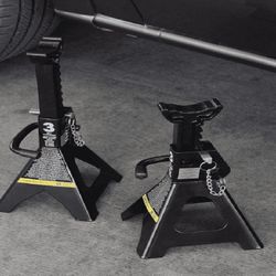 statement return Heavy-Duty Jack Stands - Double Protection Design
