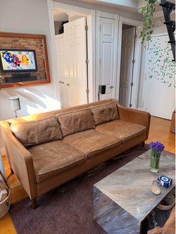 West Elm Hamilton Leather Sofa