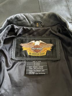 Harley Davison Leather Jacket & Chaps Set