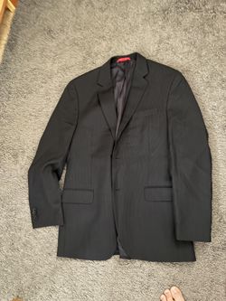 Alfani, Navy blue, slightly used, men's suit. Include jacket and pants.