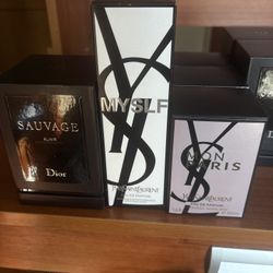 dior and ysl myslf and mon paris 