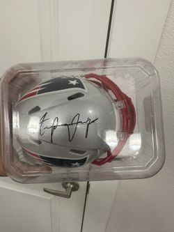 Anfernee Jennings Signed Mini Helmet 