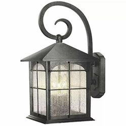 Home Decorators Brimfield 3-Light Aged Iron Outdoor LARGE Wall Lantern 