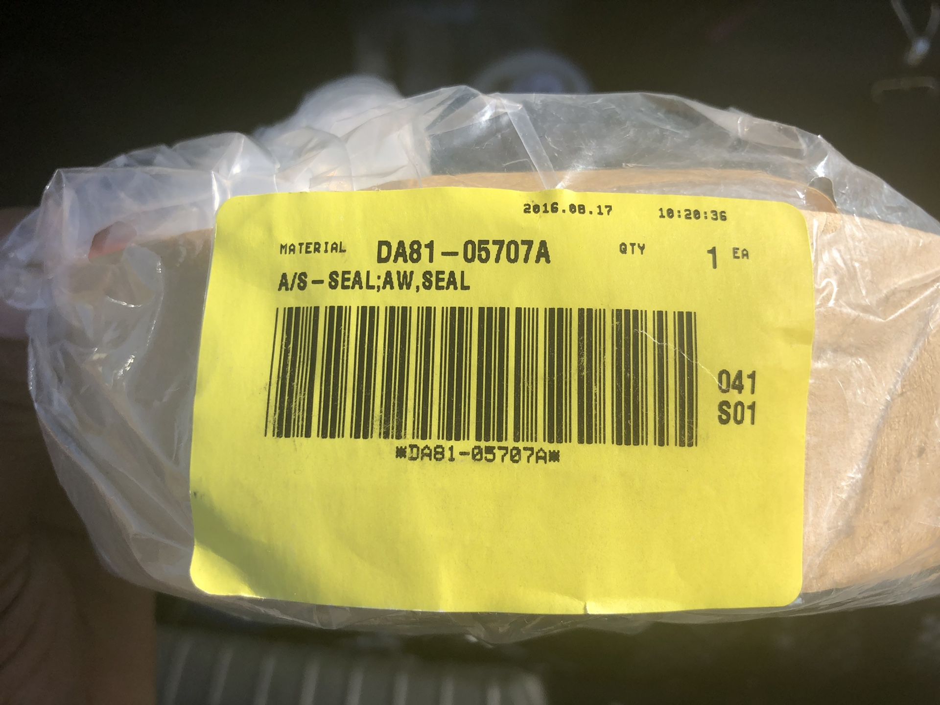 Refrigerator seal. New