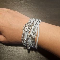 Light Blue and Silver