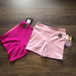 Girls Avia Reversible Shorts Size 6-6x Bundle (2) NWT