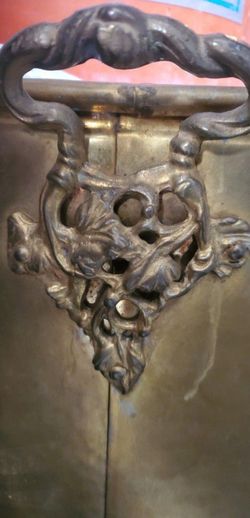  Antique Brass Planter Drum