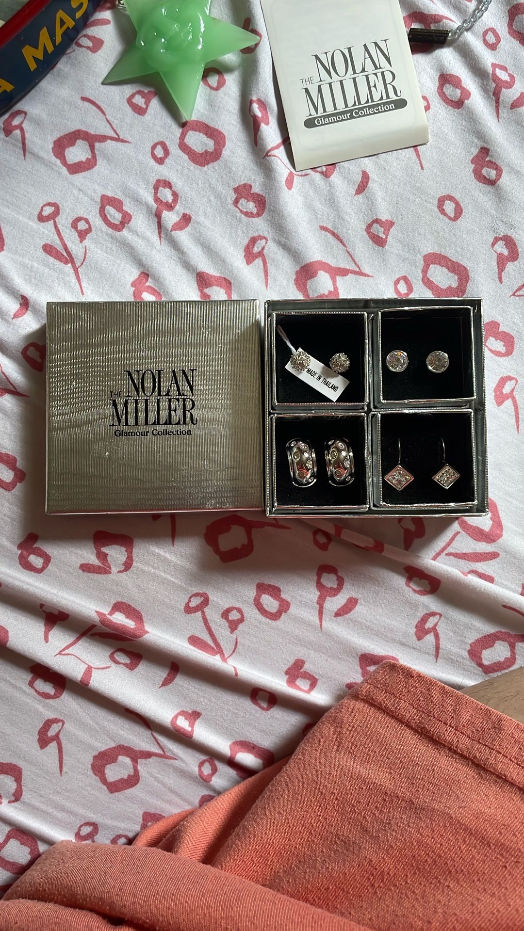 Nolan Miller Silver Earrings Full Set