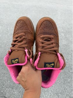 Nike SB Dunk Low Brown Pink Sneakers Gibson