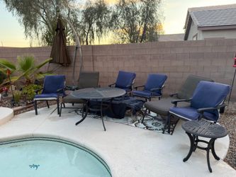 Patio furniture Black aluminum