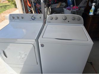 GE Dryer and Whirlpool Washer Set