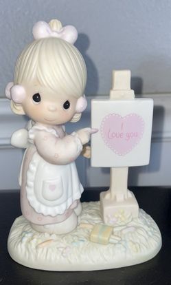 Precious Moments “LOVING YOU DEAR VALENTINE” Girl