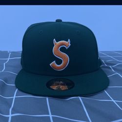 Supreme S Logo New Era Hat 