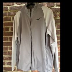 MENS NIKE Zip Up  Running Jacket Grey, Mens Large