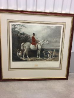 Hand engraved and hand colored Barraud Horsemen Art