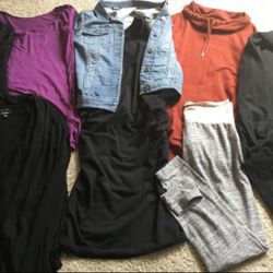 Maternity clothes lot or individual items size small but can fit up to large