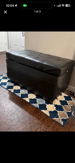 Dark chocolate ottoman