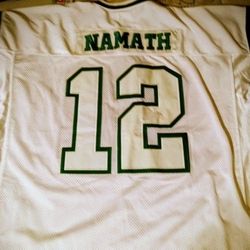 Joe Namath  Throw Back Jersey  White 54