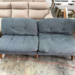 Convertible Futon Sofa Bed Futon Couch with Adjustable Back Upholstered Sleeper Sofa Bed