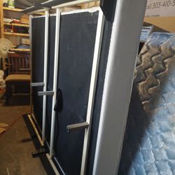 PRICED TO SELL ASAP!! Queen Size Bed, Mattress, Box Spring, Frame And Head Board And 3" Memory Foam Tpper