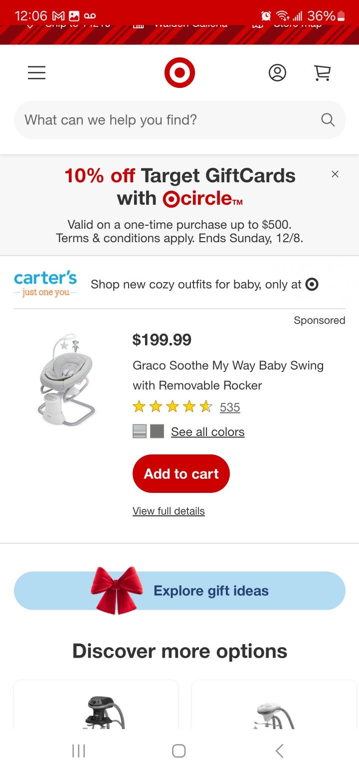 graco soothe my way swing with removable rocker