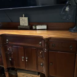 Antique Bankers Cabinet/ Buffet