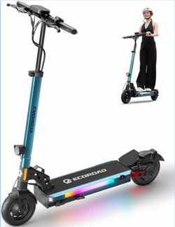 ECOROAD ES4 Electric Scooter for Adults, Up to 25MPH, 25-30 Miles Range, 330LBS Load, Off-Road Tires, RGB Lights & APP Control