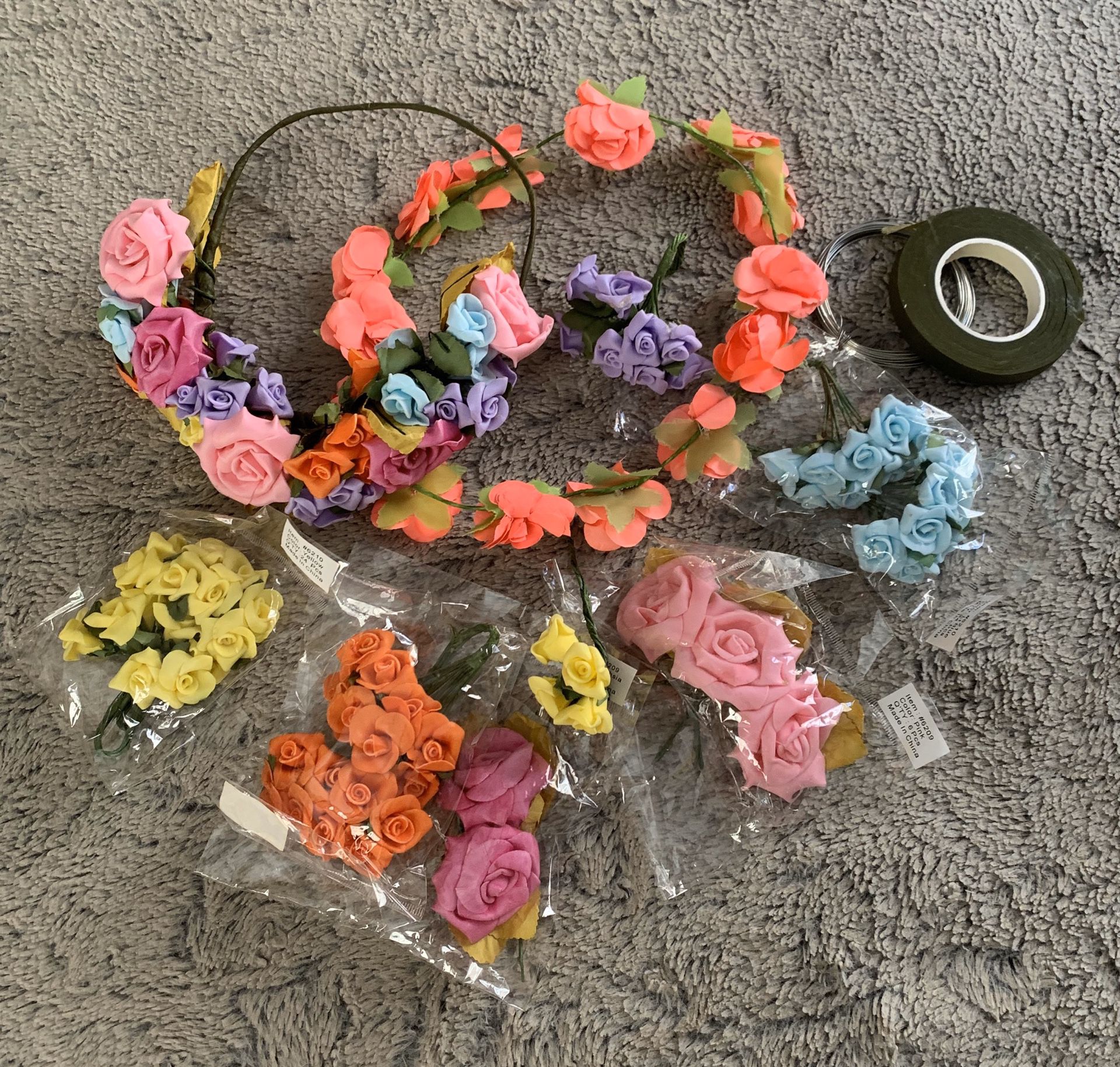 Mixed Flowers for Flower Crowns