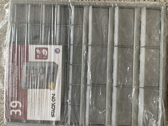 Containers And Collection Of New Screws And Bolts