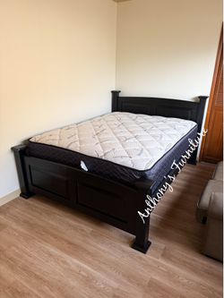Queen bed and mattress