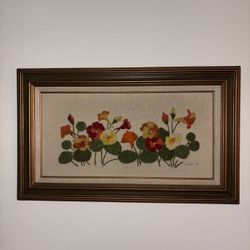 Vintage 70s Needlepoint Art