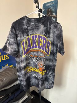 Y&R LA Lakers Tie-Dye Graphic T-Shirt Large